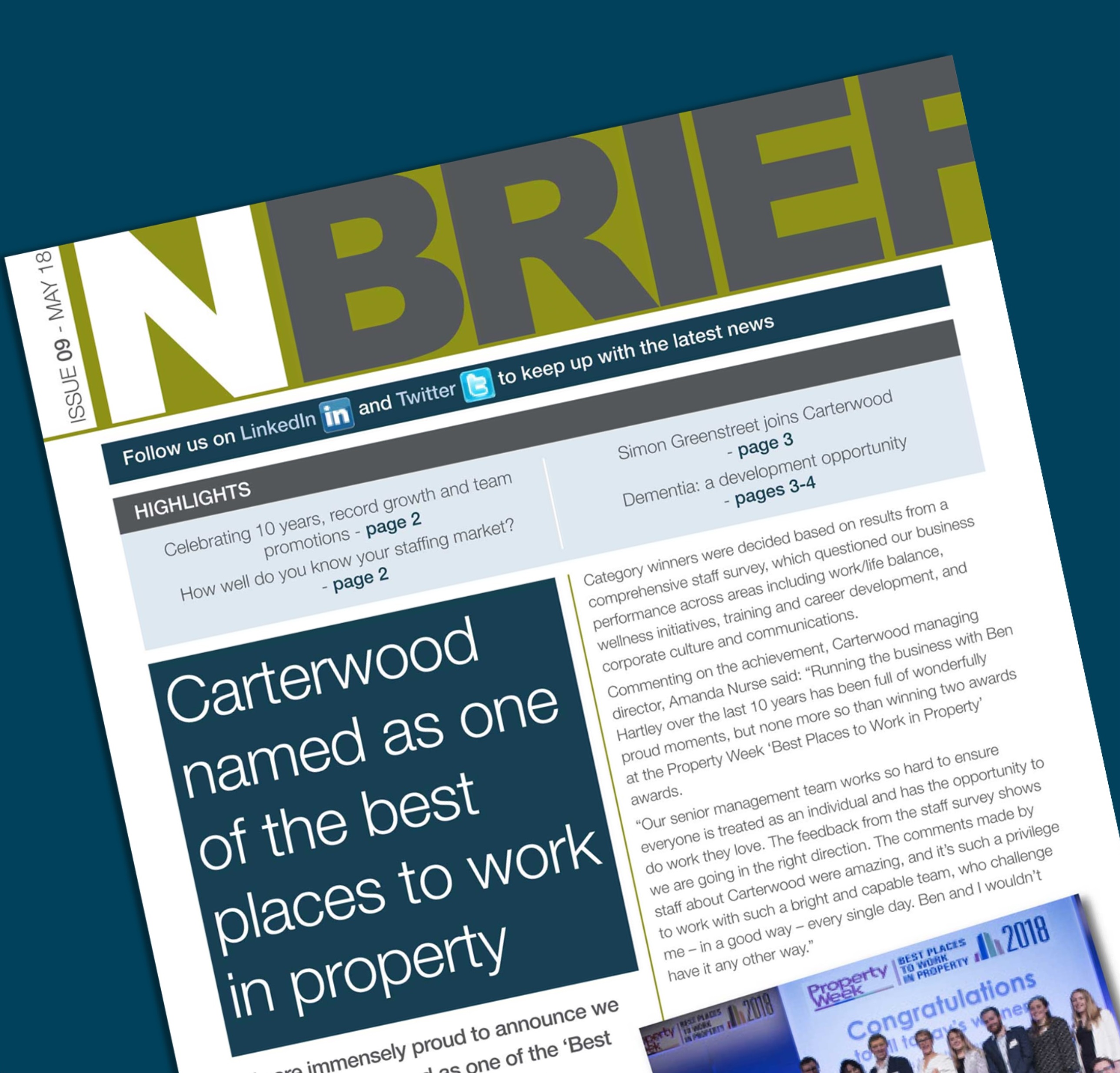 Carterwood Newsletter – May 2018