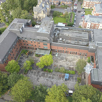 Russell Road site prior to hospital being demolished