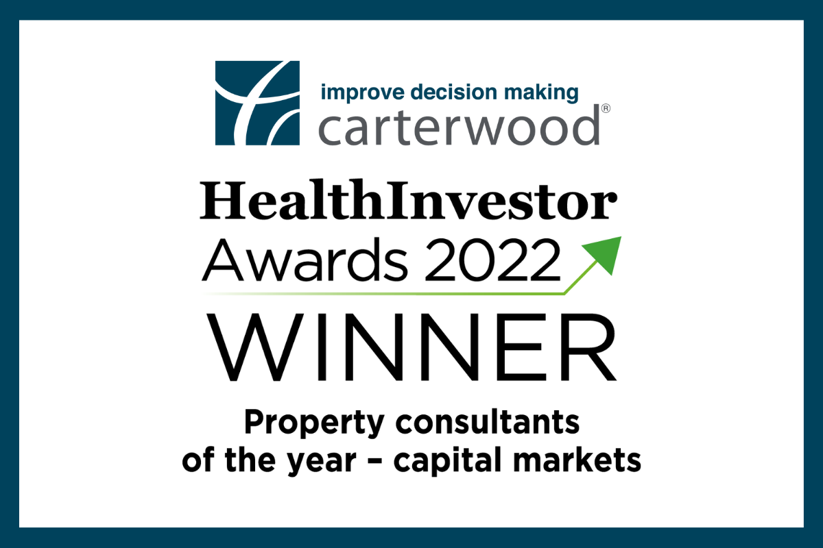 Carterwood win Property consultants of the year – capital markets award at HealthInvestor Awards 2022